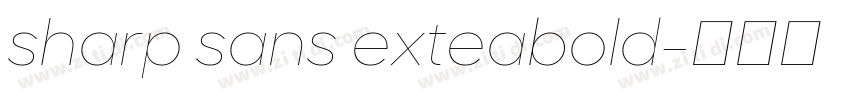 sharp sans exteabold字体转换